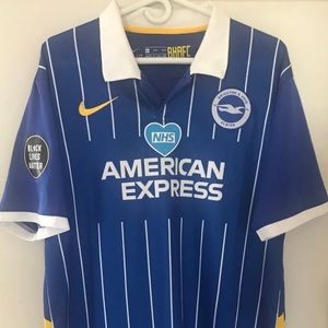 RARE EUC Nike Brighton Hove Albion Home Kit